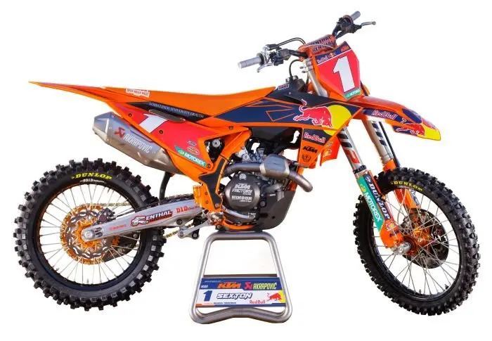 New-Ray New-Ray - 1:12 Scale Red Bull Ktm Chase Sexton #4 - Fits Ktm Models 58473 1