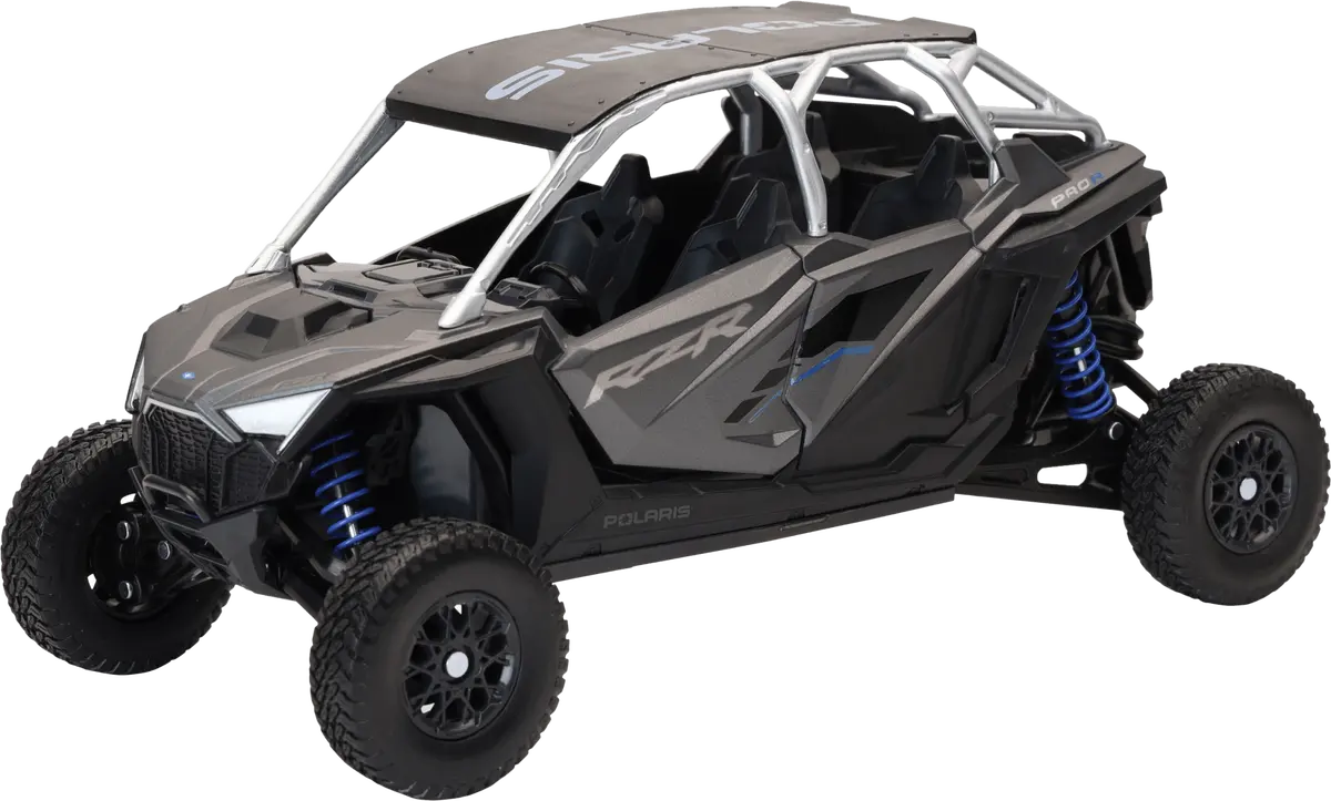 New-Ray New-Ray - 1:18 Scale Polaris Rzr Pro R4 Matte Heavy Metal - Part Number 58453A - Fits Universal Collectors 58453A 1
