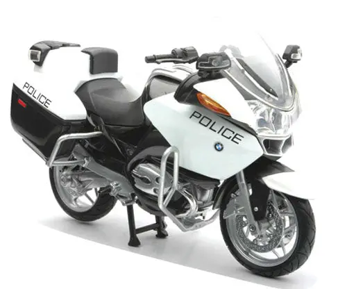 New-Ray New-Ray - Replica 1:12 Sport Touring Bmw R1200 Rt P Police White - Part 43153 - Fits Most 1:12 Scale Collectible Models 43153 1