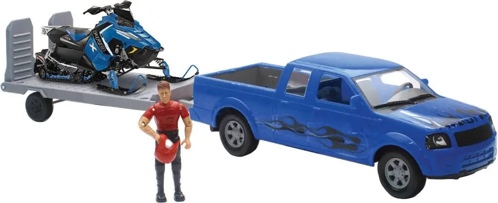 New-Ray New-Ray - Replica 1:18 Truck/Trailer/Sled - Blue/Polaris Blue - Fits Various Truck And Trailer Models Ss-37406 1