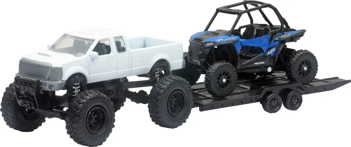 New-Ray New-Ray - Replica 4X4 Truck/Atv Pickup Truck/Pol Sportsman - 50086A - Fits Jeep Wrangler With Mini Polaris 50086A 1