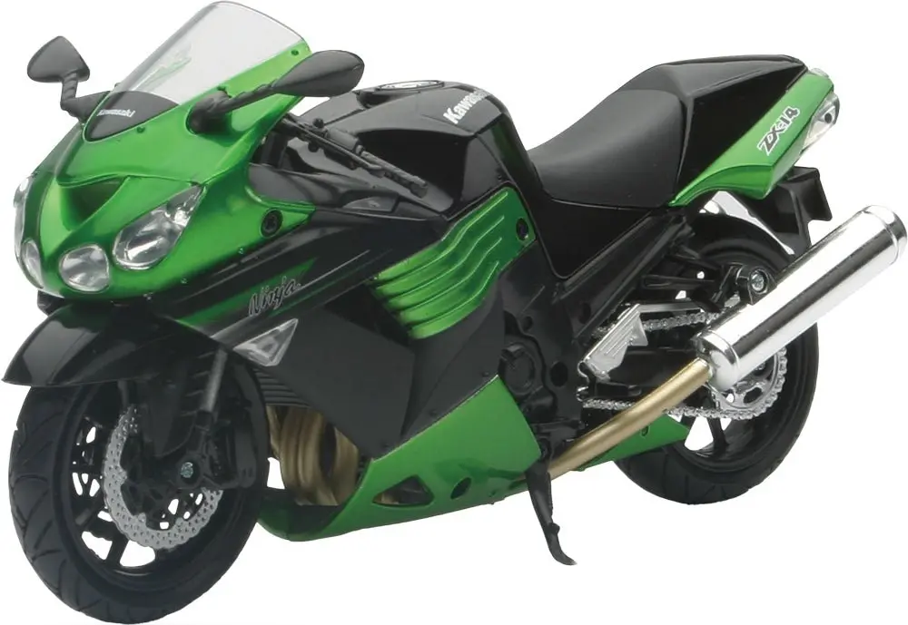 New-Ray - Replica 1:12 Super Sport Bike 2011 Kawasaki Zx14 Green - 57433B 1