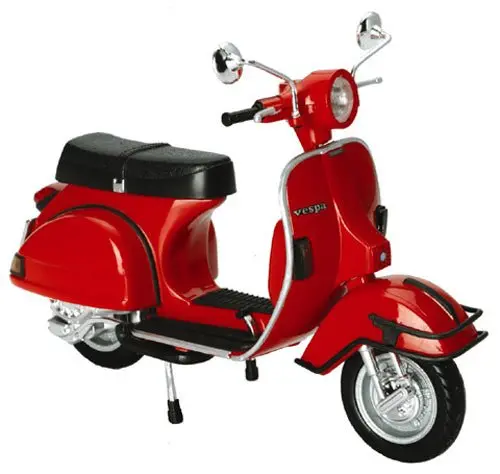 Newray Toys Newray Toys - 1/12 Scale 1978 Vespa P200e Model - Red - Fits Various Vintage Scooters 42123 1