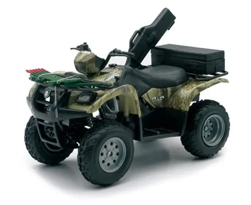Newray Toys Newray Toys - 1/12 Suzuki Vinson Auto 500 4X4 Camo Atv - Fits Various Miniature Models 42903A 1