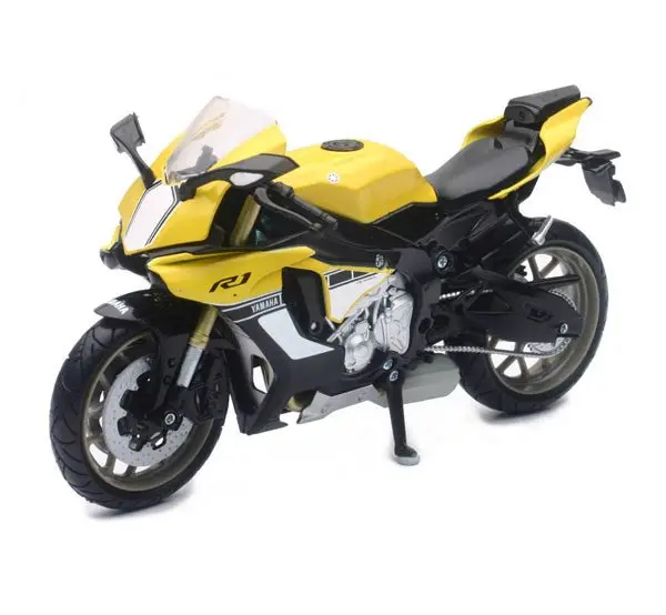 Newray Toys Newray Toys - 1/12 Yamaha Yzf-R1 Street Bike - Yellow - Fits 1:12 Scale Models 57803B 1