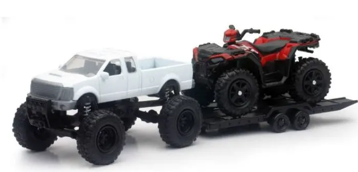 Newray Toys Newray Toys - Die Cast Offroad Pickup With Polaris Sportsman Xp1000 - Set 50086 1