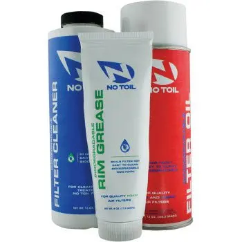 No Toil Biodegradable Air Filter Oil, Cleaner And Rim Grease - Maintenance Kit - Aerosol 1