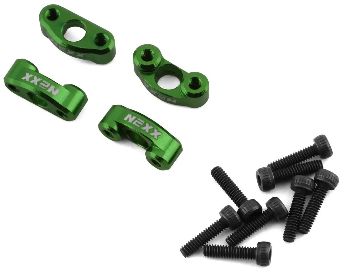 Nexx Racing Aluminum Shock Holder Set (Kyosho Mini-Z 4X4) (Green) (4) - Nx-243 1