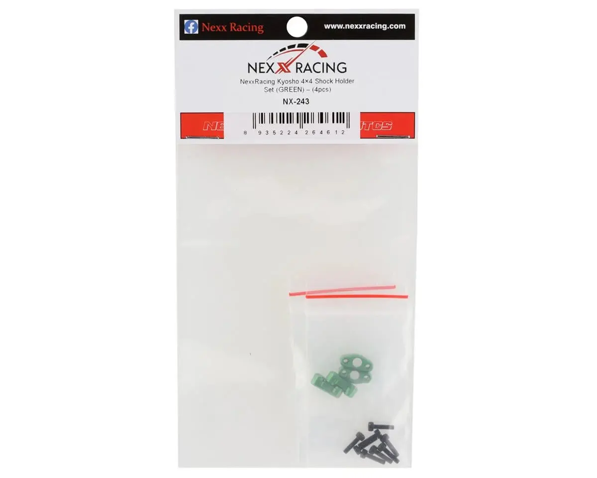 Nexx Racing Aluminum Shock Holder Set (Kyosho Mini-Z 4X4) (Green) (4) - Nx-243 2