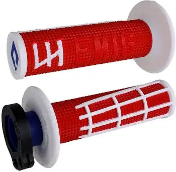 Odi Emig 2.0 - V2 Lock-On Grip - H36e2rw - Red/White 1