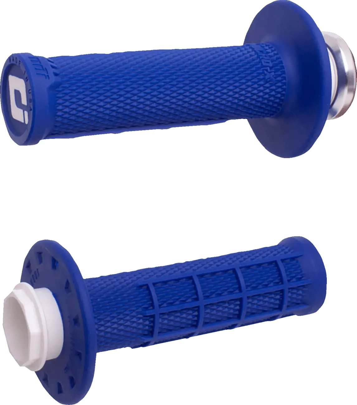 Odi Micro-X Half-Waffle V2 Lock-On Grips – Blue/Black – ’00–’24 – 28Mm – H36mxu 1