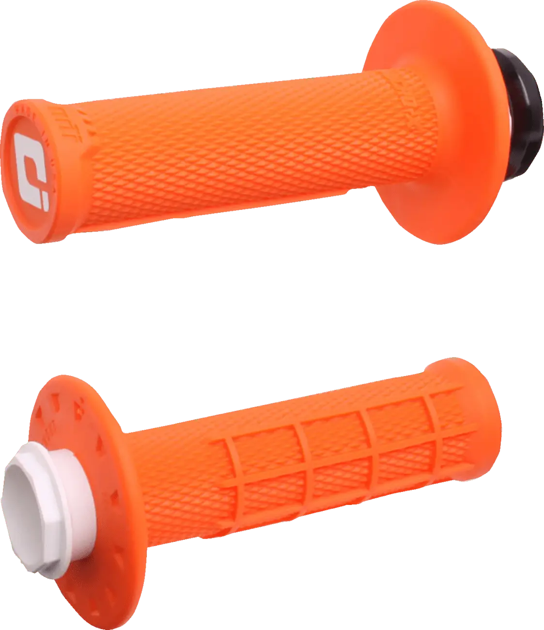 Odi Micro-X Half-Waffle V2 Lock-On Grips – Orange/Black – ’00–’24 – 28Mm – H36mxo 1