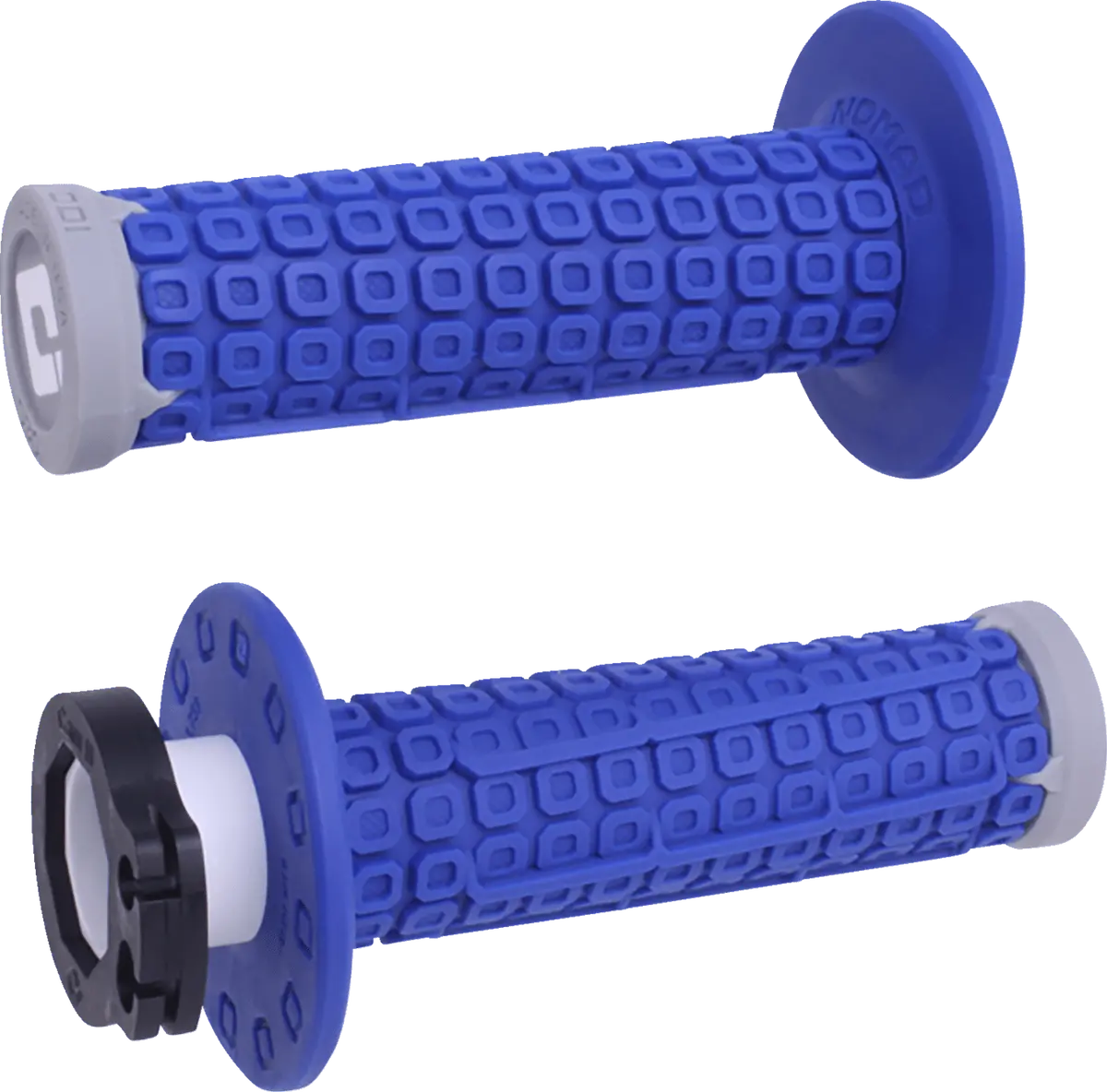 Odi Nomad Lock-On Grips - Off-Road - Blue/Gray H36ndug - Fits Select Motocross And Off-Road Bikes 1