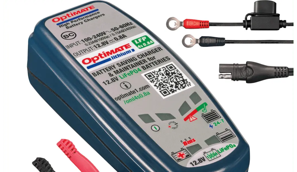 Optimate Lithium Lfp 4S 0.8A Battery Charger - Lithium - Tm471 1