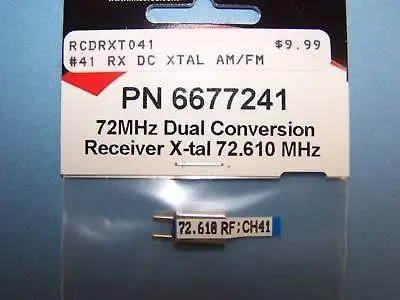 Hitec 72Mhz Dual Conversion Receiver Crystal 72.610 (Ch 41) #6677241 2