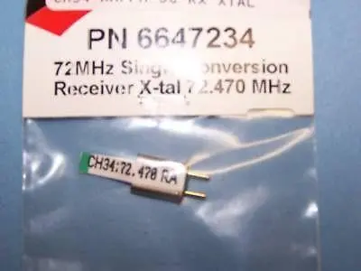 Hitec 72Mhz Single Conversion Receiver Crystal Am/Fm Ch. 34 #6647234 2