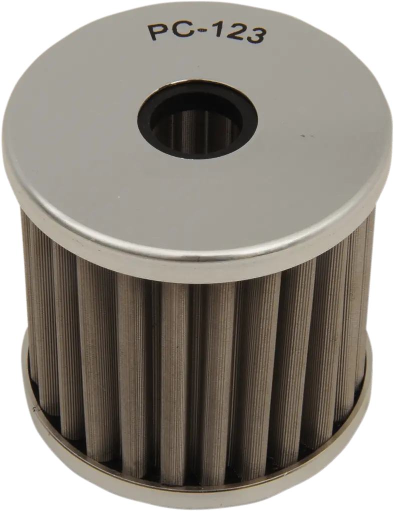 Pc Racing Flo? Stainless Steel Oil Filter For Kawasaki Pc123 1