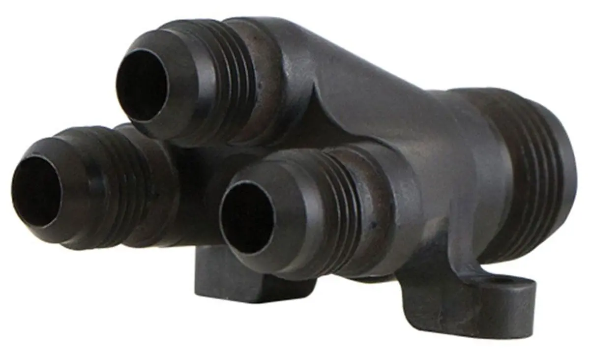 Pfs10-1041 4-Way Manifold Fitting – Stainless Steel, An-10 Compatible 1