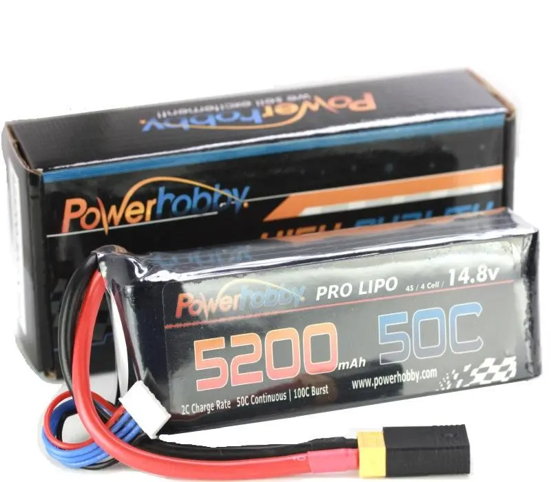 Powerhobby 4S 14.8V 5200Mah 50C Lipo Battery W Xt60 Plug 1
