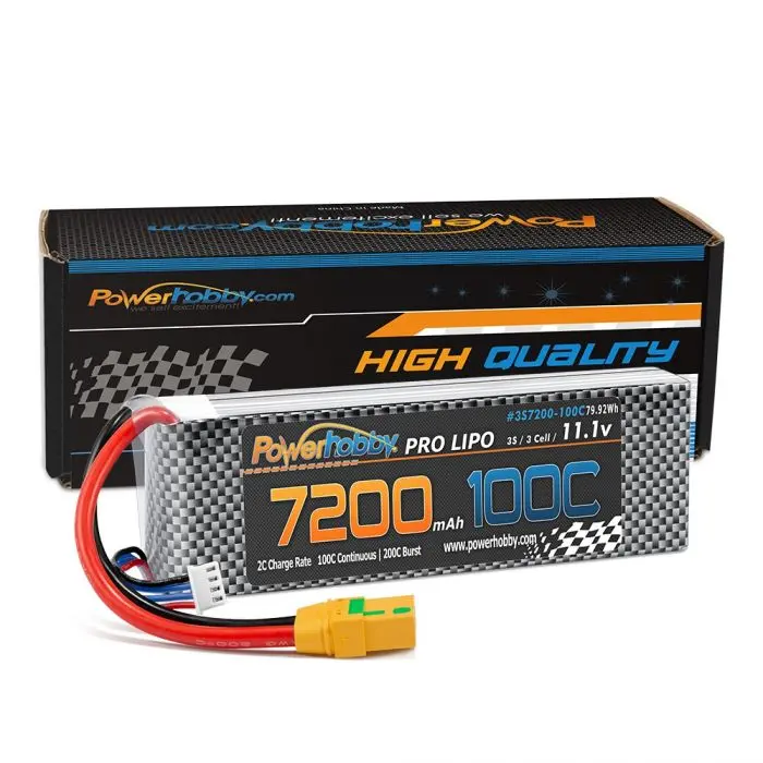Powerhobby  3S 11.1V 7200Mah 100C Lipo Battery With Xt90 Plug 1