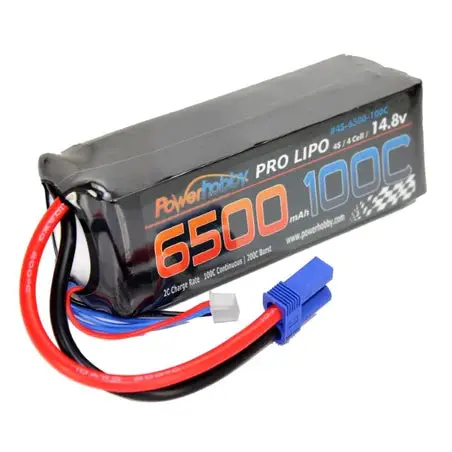 Power Hobby - 4S 14.8V 6500Mah 100C Lipo Battery W Ec5 Plug Soft Case 4-Cell - Phb4s6500100cec5 1