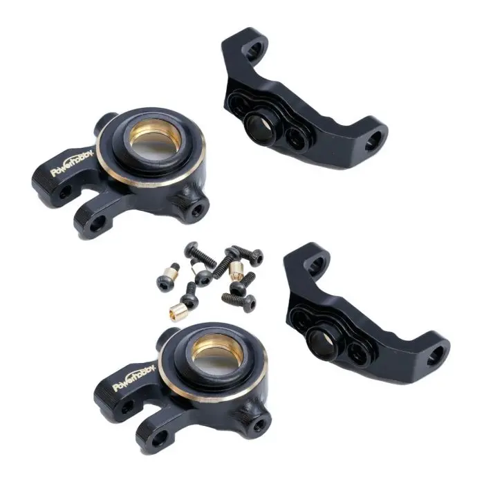 Powerhobby Brass C Hub And Steering Knuckles Trx4m Defender/Bronco 1