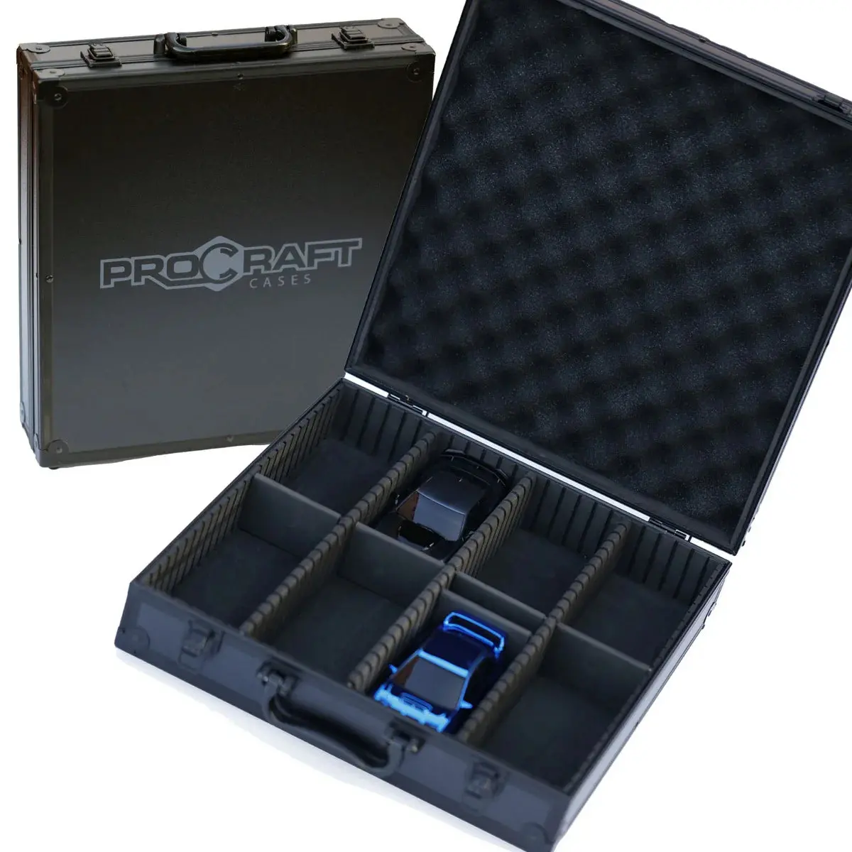 Kyosho Mini-Z Cars Metal Carrying Case Miniz Fits 8 Cars 1