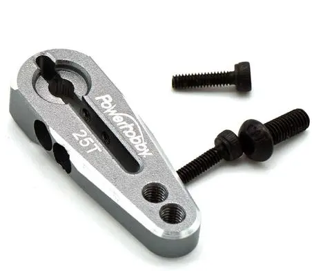 Power Hobby - Powerhobby 25T Aluminum Clamping Servo Horn Gun Metal 1