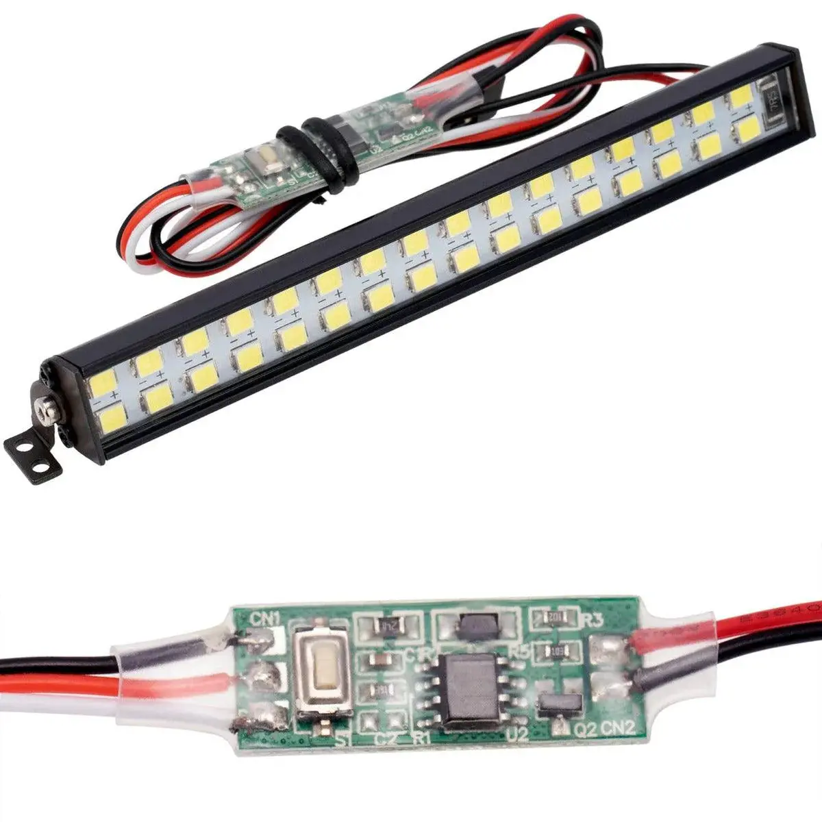 Powerhobby 102Mm Rc Double Row 32 Led Lightbar W/Controller For 1/10 1/8 1