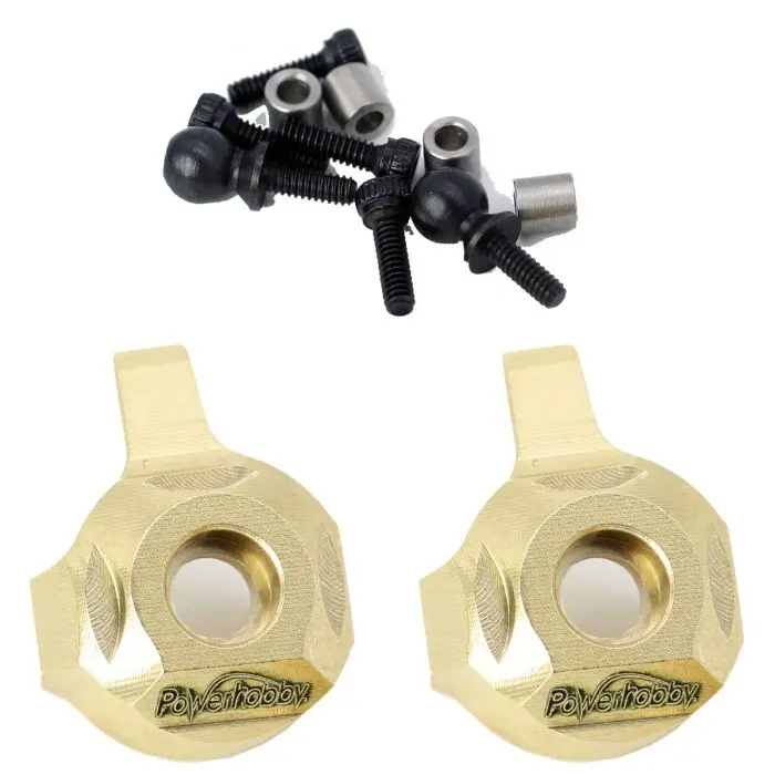 Powerhobby Brass Front Steering Knuckle Axial Scx24 1