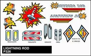 P326 Lightning Rod Stick-On Decal 1