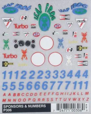P306 Sponsor & Number Decal 1