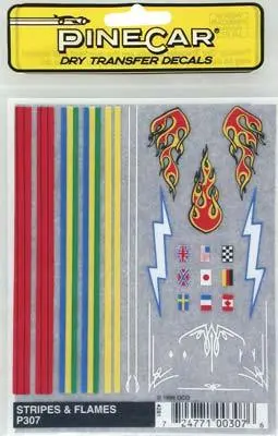 P307 Stripe & Flame Decal 1