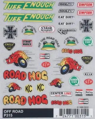 P315 Off-Road Dry Transfer Decals 1
