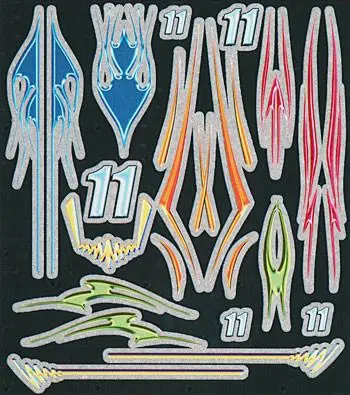 P4007 Neon Stripes Dry Transfer 1