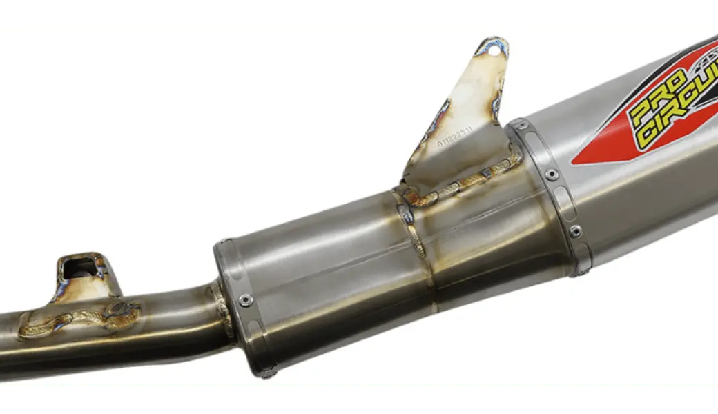 Pro Circuit T-6 Stainless Slip-On Exhaust - 0112225A - Honda 2022-2024 Crf250r, And Crf250rx 2