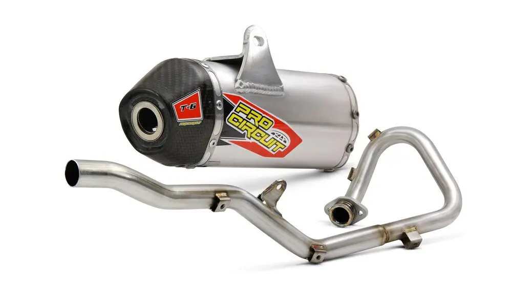 Pro Circuit T-6 Stainless Steel Exhaust System - 0132012F -  2000-2022 Yamaha Tt-R125l. Ttr-125Le, Tt-R125e - Mini Moto 1