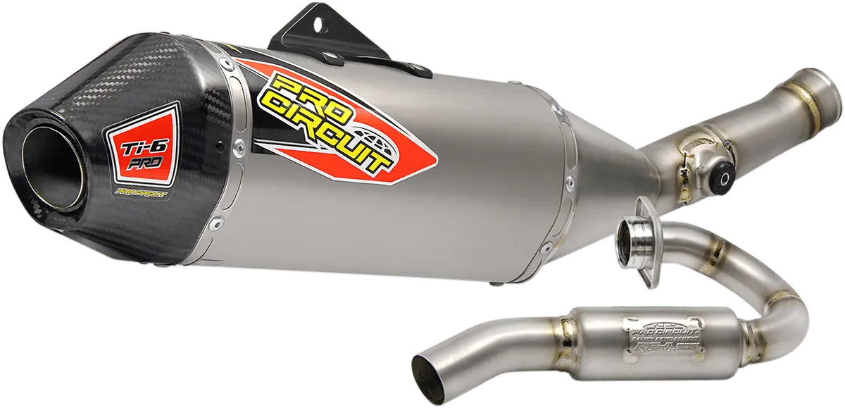 Pro Circuit Ti-6 Pro Exhaust 0321745Fp For 2017-2018 Kawasaki Kx450f | Titanium Full Race System Ama Legal 1