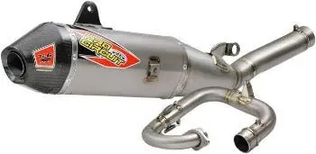 Pro Circuit Ti-6 Pro Titanium Exhaust System W/Carbon Fiber End-Cap - 0332045Fp - 2020-2022 Yamaha Yz450f 1