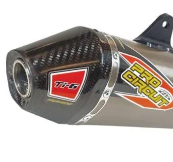Pro Circuit Ti-6 Pro Titanium Exhaust System W/Carbon Fiber End-Cap - 0332045Fp - 2020-2022 Yamaha Yz450f 2