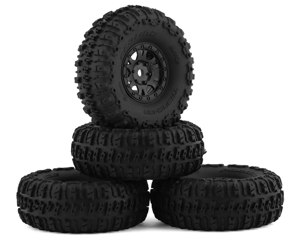 Pro-Line Scx24 1.0" Trencher Pre-Mounted Tires W/Impulse Wheels (Black) (4) (Medium) 1