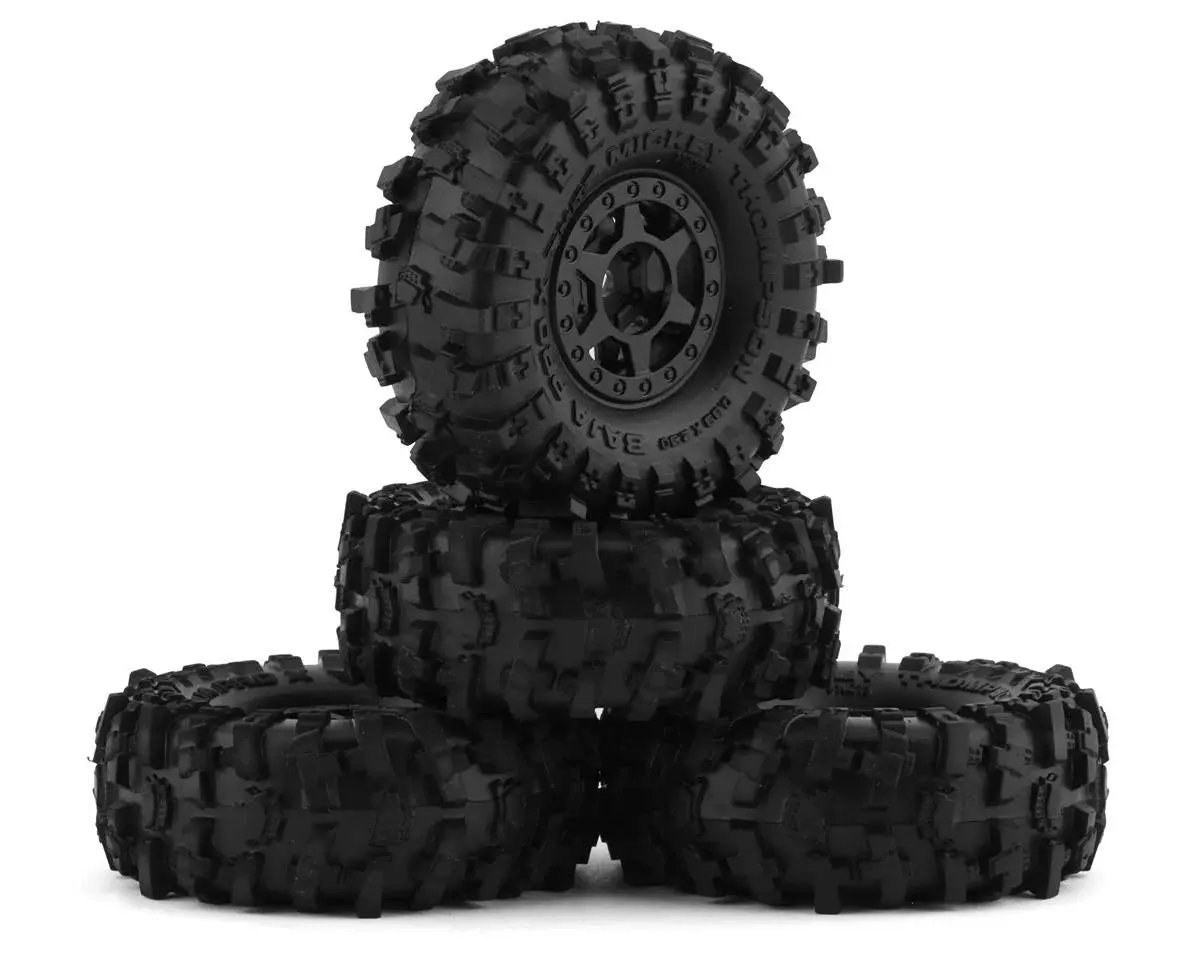 Pro-Line Scx24 1.0" Mt Baja Pro X Pre-Mounted Tires (Black) (4) (Medium) W/Holcomb Wheels 1