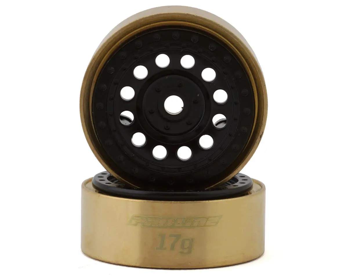 Pro-Line Rock Shooter 1.0" Brass Crawler Wheels (Black)(2) 1
