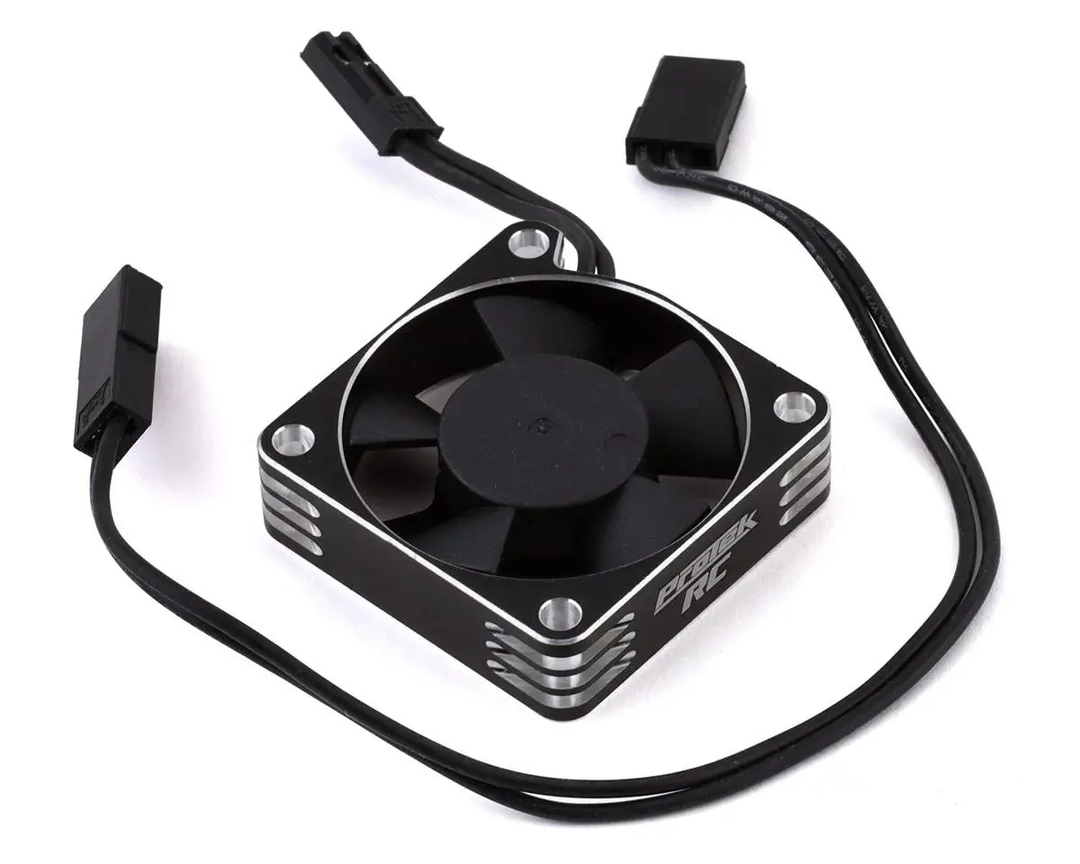 Protek Rc 35X35x10mm Aluminum High Speed Hv Cooling Fan Silver & Black - Ptk-2113 1