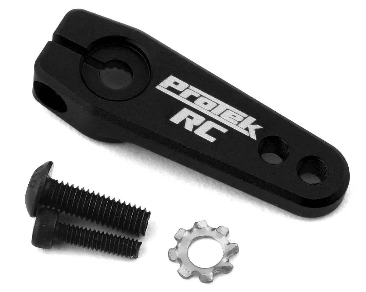 Protek Rc Aluminum Flat Clamping Servo Horn (Black) (25T-Protek) - Ptk-7823-Bk 1