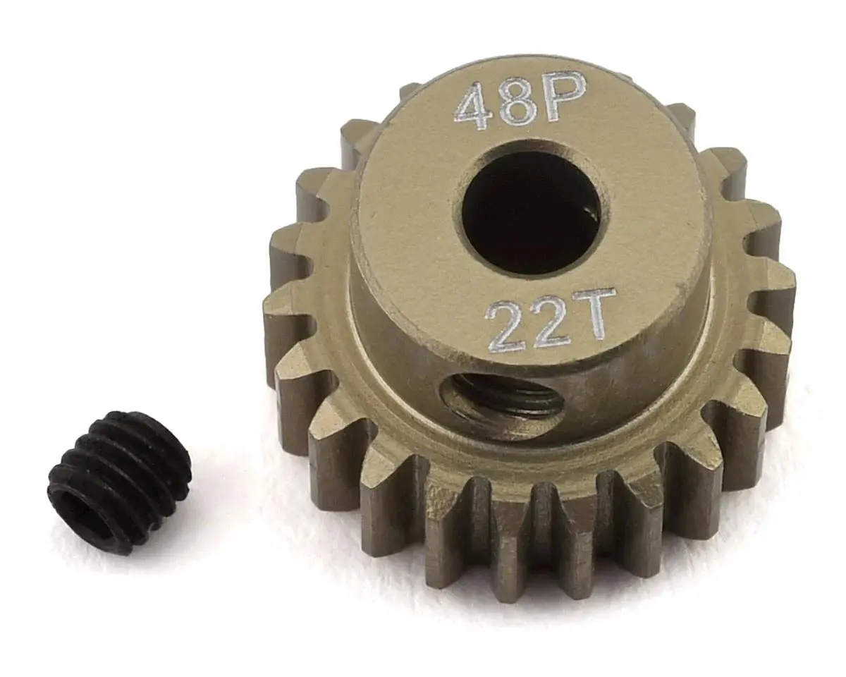 Protek Rc 48P Lightweight Hard Anodized Aluminum Pinion Gear (3.17Mm Bore) (22T) - Ptk-8609 1
