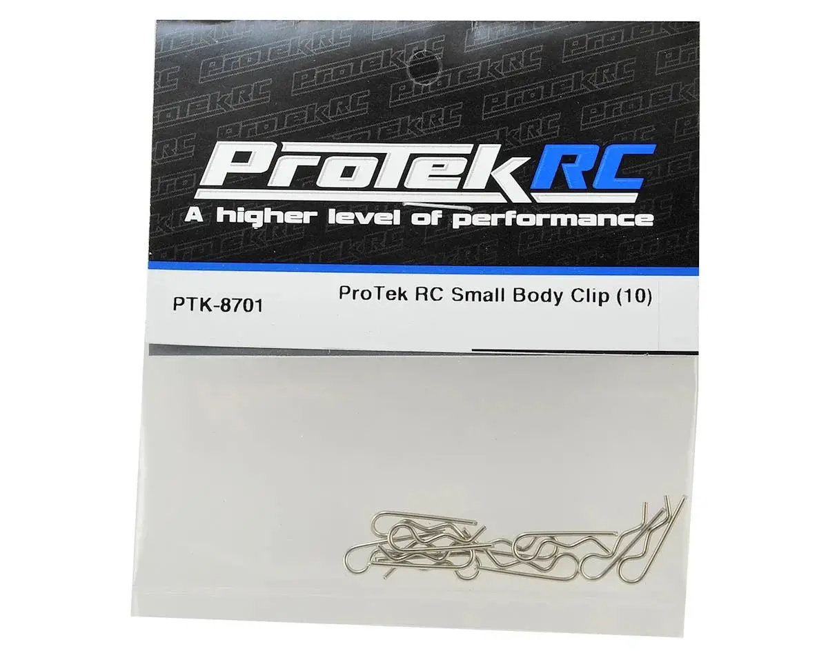 Protek R/C Ptk-8701 Rc Small Body Clip (10) (1/12 Scale) 1
