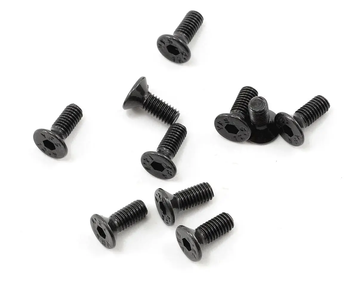 Protek Rc 3X8mm "High Strength" Flat Head Screws (10) - Ptk-H-2202 1