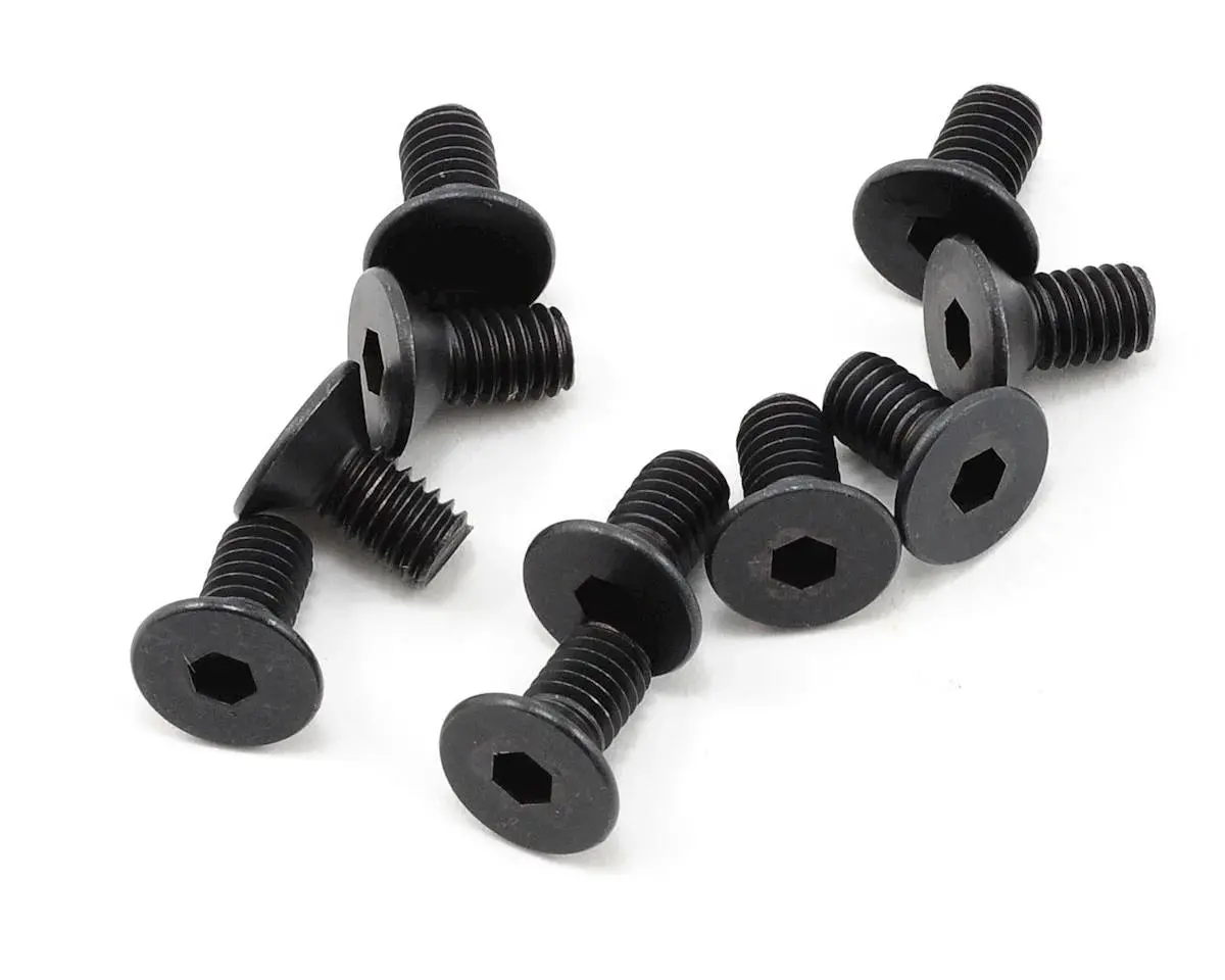 Protek Rc 4X8mm "High Strength" Flat Head Screws (10) - Ptk-H-2301 1