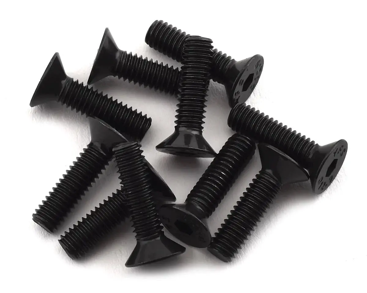 Protek Rc 4X15mm "High Strength" Flat Head Screws (10) - Ptk-H-2305 1